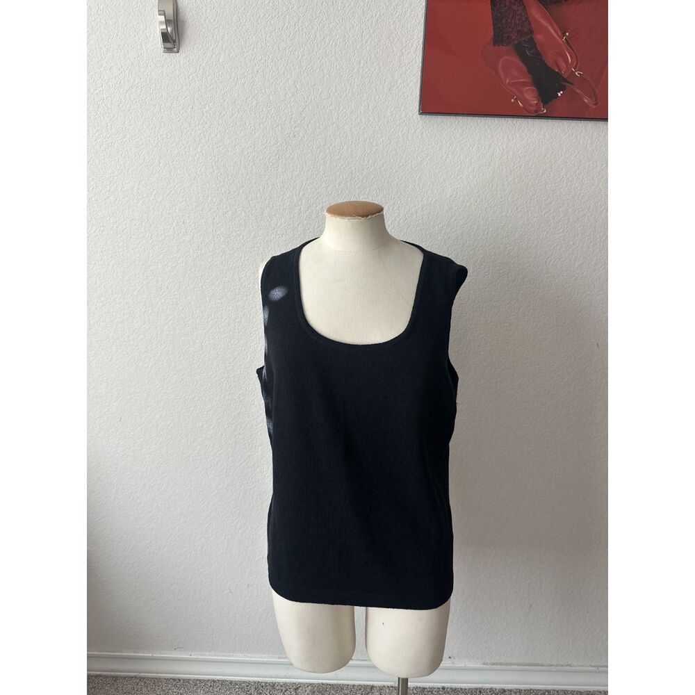 St. John Collection Women's  Wool Black Top